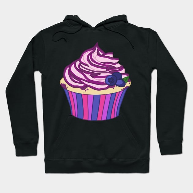 Blueberry Cupcake Hoodie by casserolestan